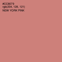#CC8079 - New York Pink Color Image